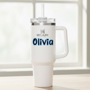Custom Name Tumbler Sticker – Waterproof Vinyl Decal – Handmade